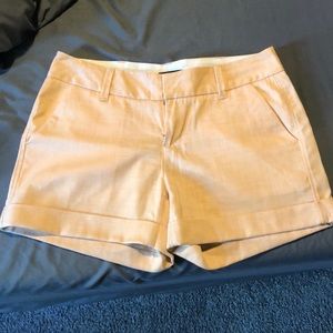 Soft Orange Roll Cuff Chino Shorts